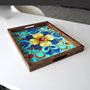 Aberto Design REF017 Bandeja de Madera Maciza 48x38x4 cm para Decoración del Hogar